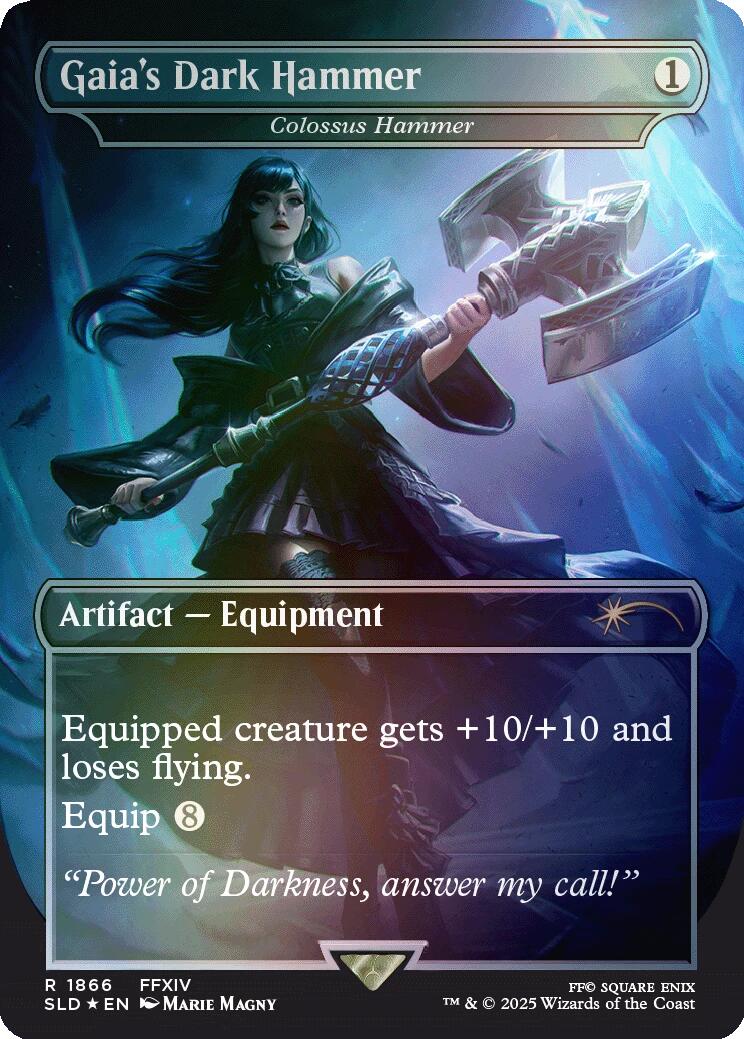 Gaia's Dark Hammer - Colossus Hammer (Rainbow Foil) [Secret Lair Drop Series] | GnG Games