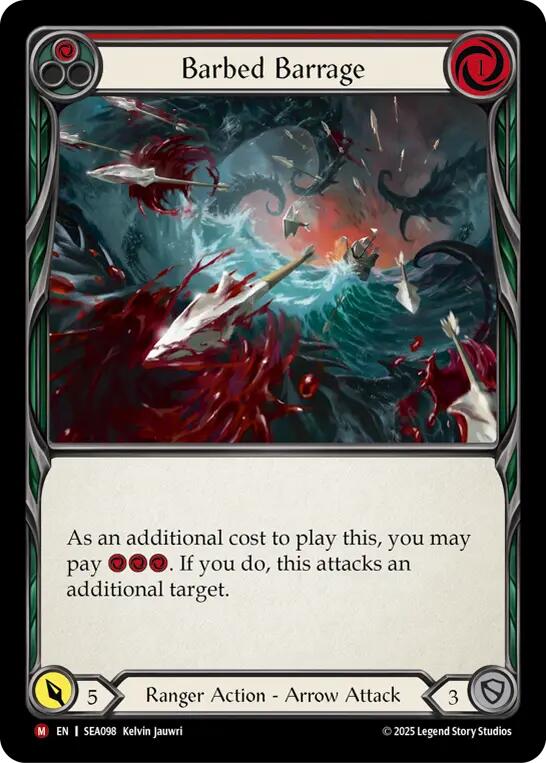 Barbed Barrage [SEA098] (High Seas)  Rainbow Foil | GnG Games