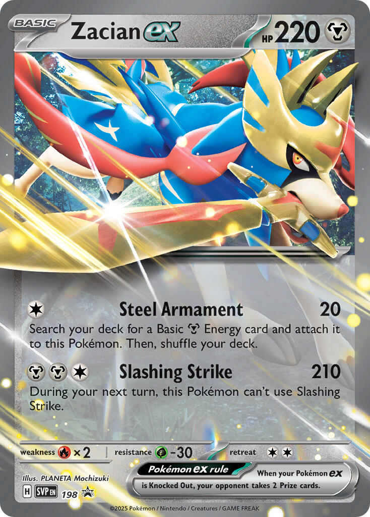 Zacian ex (198) [Scarlet & Violet: Black Star Promos] | GnG Games