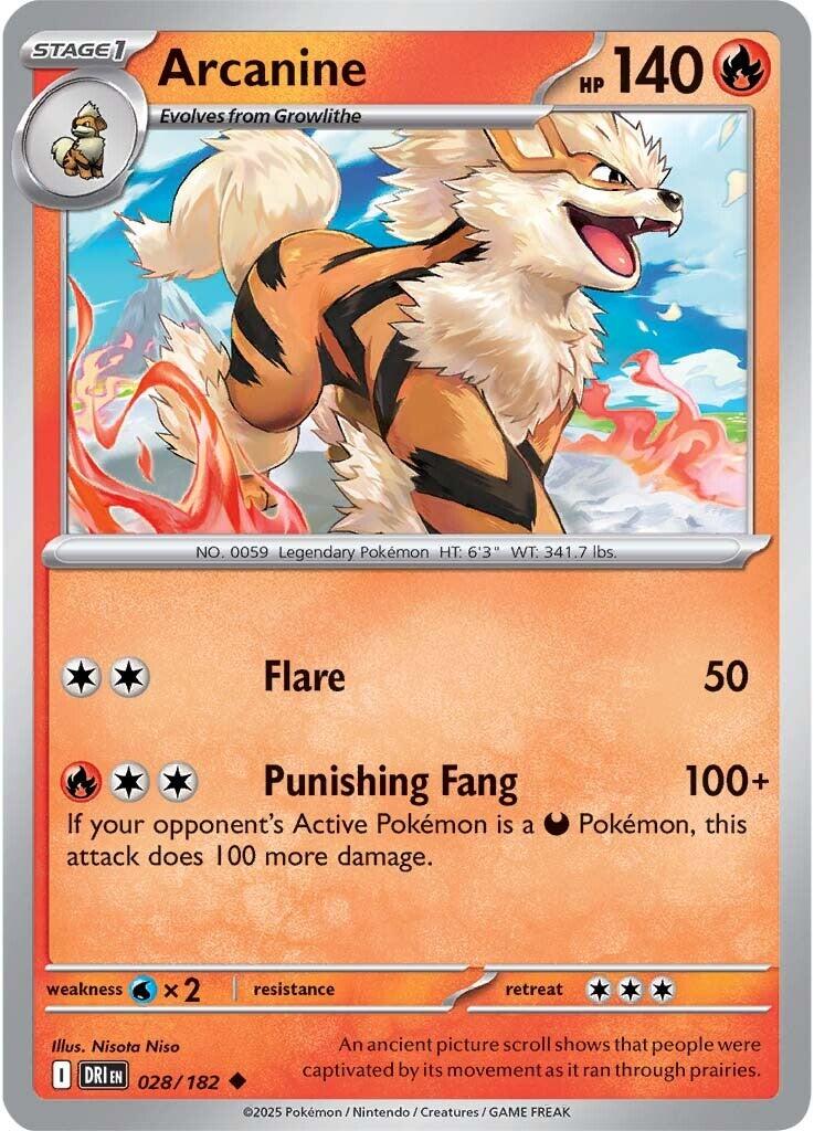 Arcanine (028/182) [Scarlet & Violet: Destined Rivals] | GnG Games