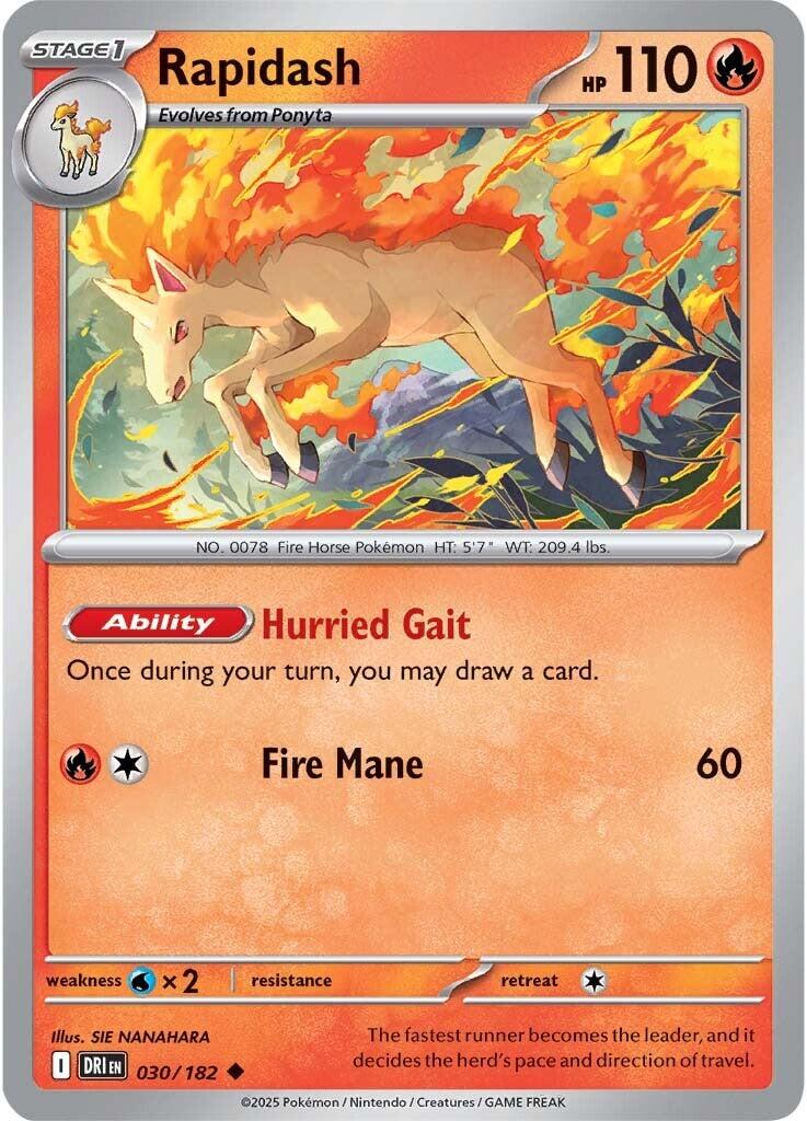 Rapidash (030/182) [Scarlet & Violet: Destined Rivals] | GnG Games