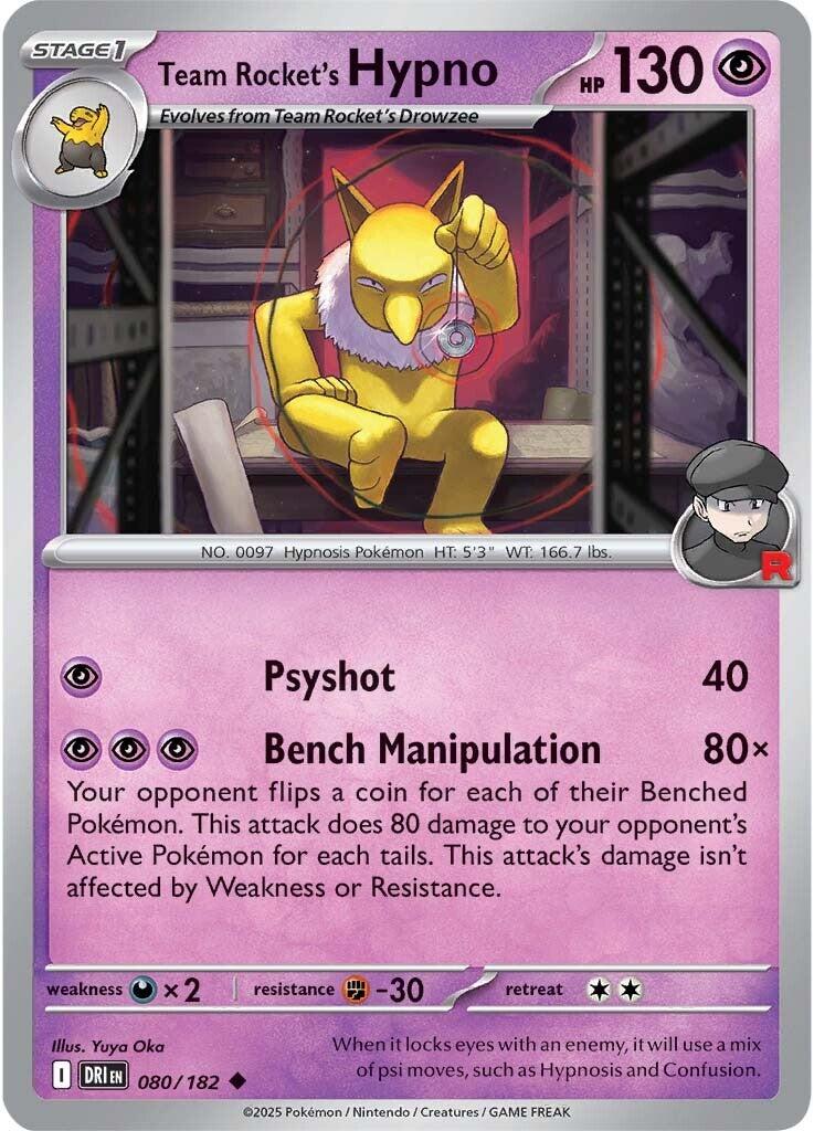 Team Rocket's Hypno (080/182) [Scarlet & Violet: Destined Rivals] | GnG Games