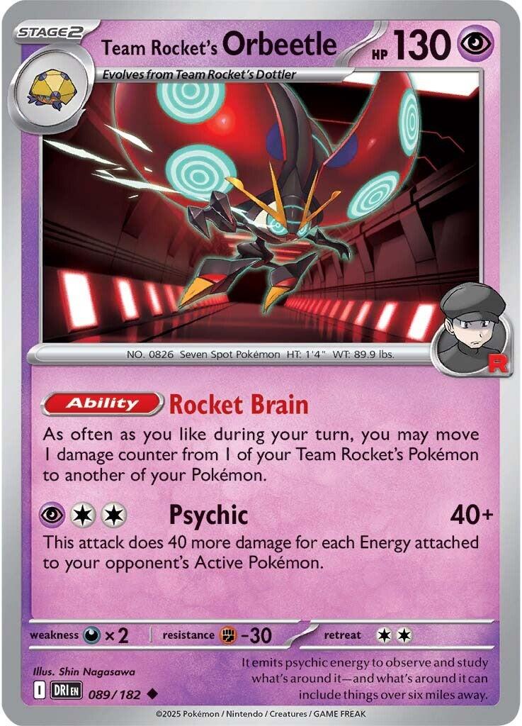 Team Rocket's Orbeetle (089/182) [Scarlet & Violet: Destined Rivals] | GnG Games