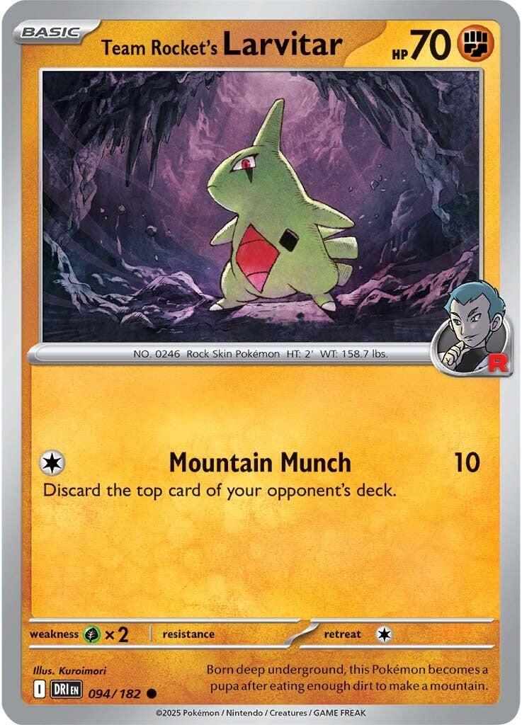 Team Rocket's Larvitar (094/182) [Scarlet & Violet: Destined Rivals] | GnG Games