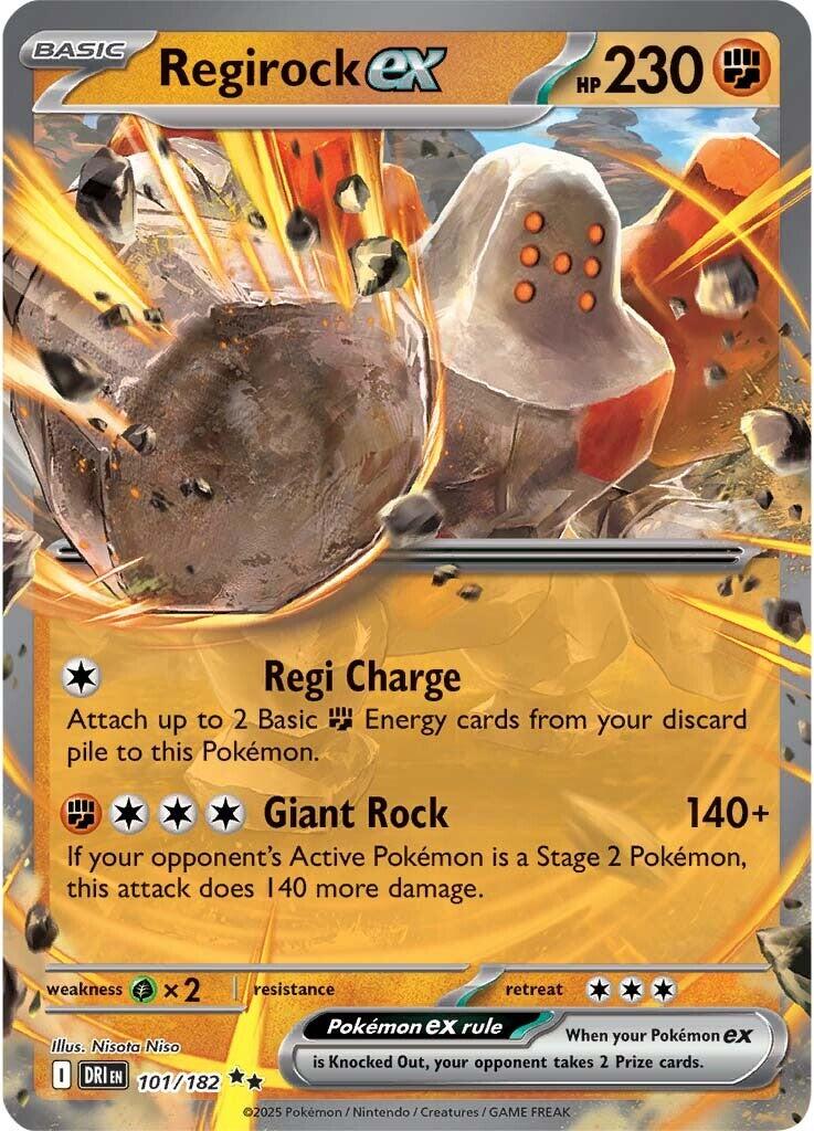 Regirock ex (101/182) [Scarlet & Violet: Destined Rivals] | GnG Games