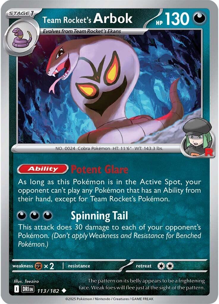 Team Rocket's Arbok (113/182) [Scarlet & Violet: Destined Rivals] | GnG Games