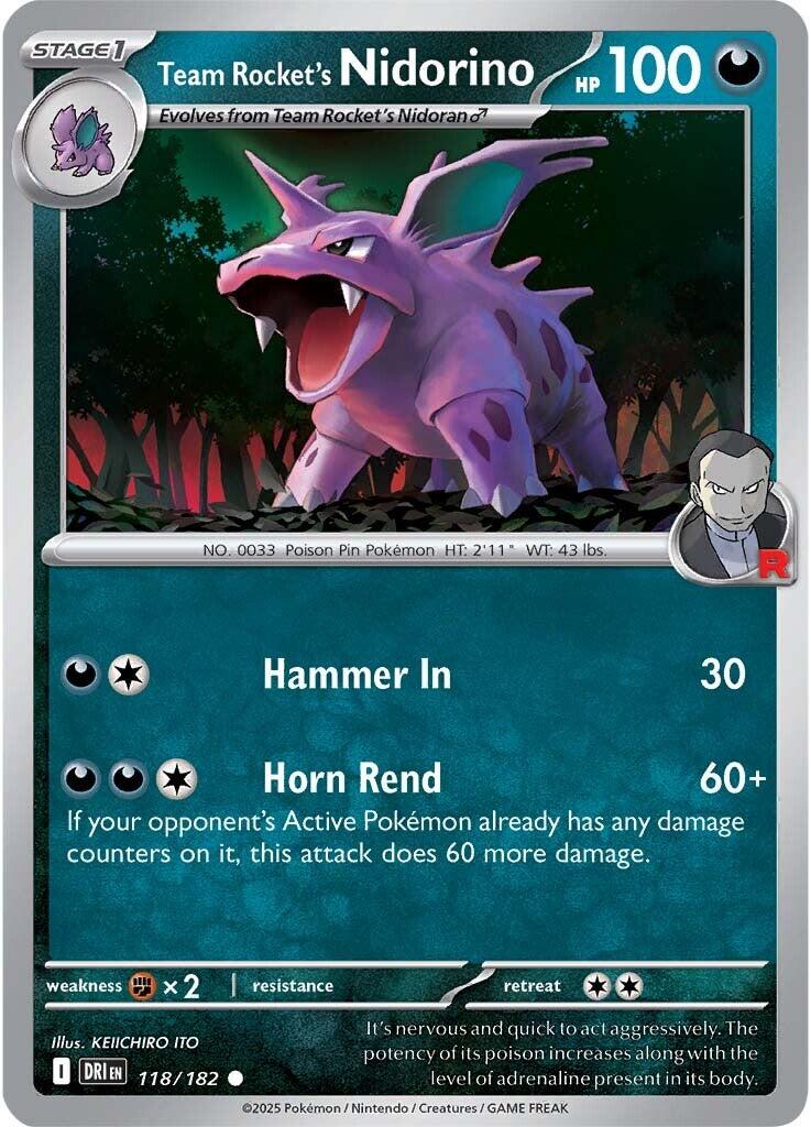 Team Rocket's Nidorino (118/182) [Scarlet & Violet: Destined Rivals] | GnG Games