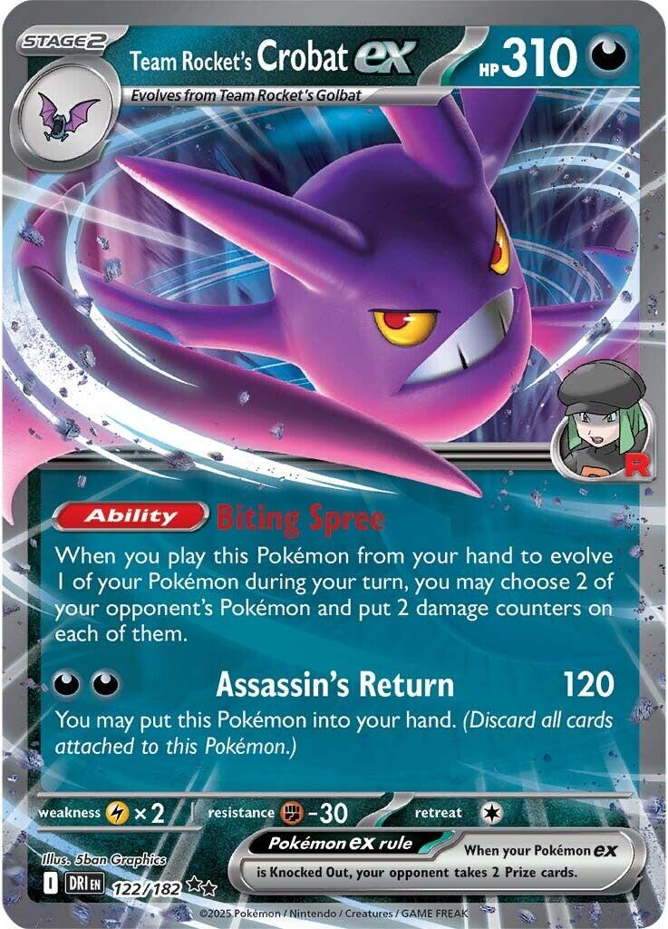 Team Rocket's Crobat ex (122/182) [Scarlet & Violet: Destined Rivals] | GnG Games