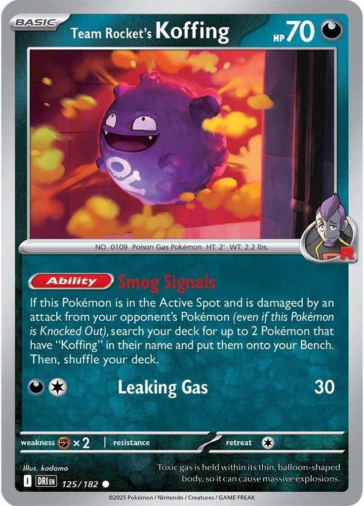 Team Rocket's Koffing (125/182) [Scarlet & Violet: Destined Rivals] | GnG Games