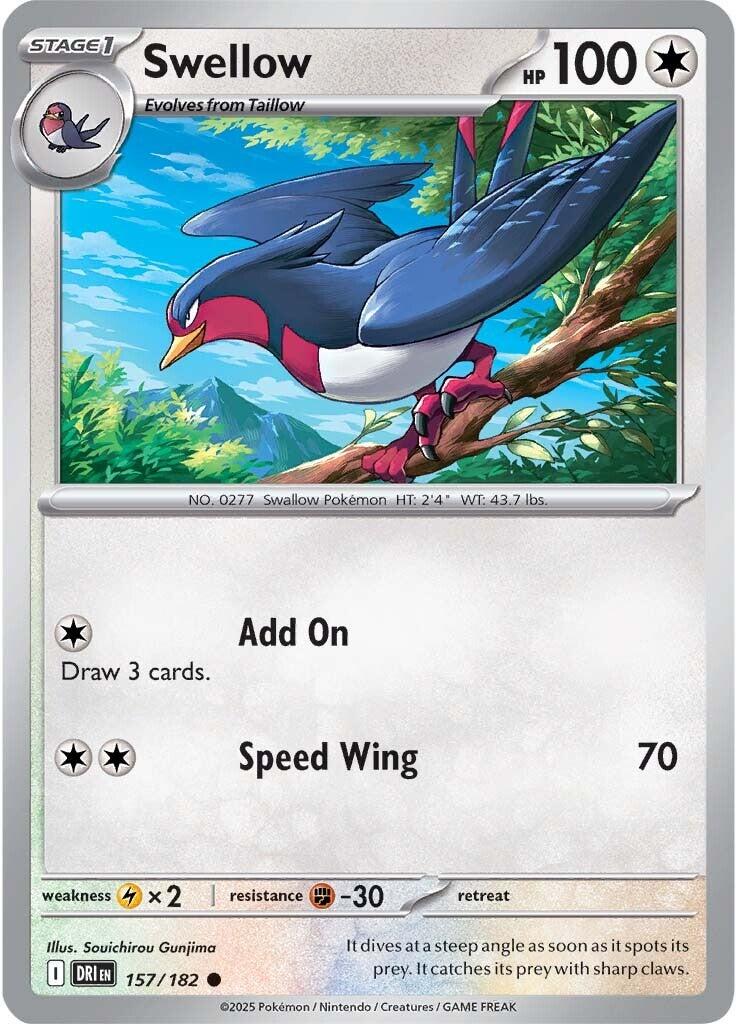 Swellow (157/182) [Scarlet & Violet: Destined Rivals] | GnG Games