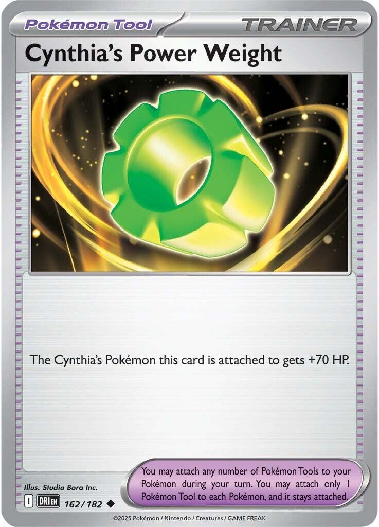 Cynthia's Power Weight (162/182) [Scarlet & Violet: Destined Rivals] | GnG Games