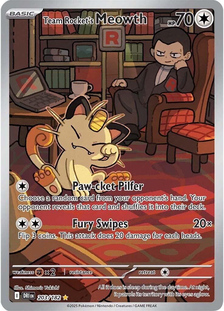 Team Rocket's Meowth (203/182) [Scarlet & Violet: Destined Rivals] | GnG Games