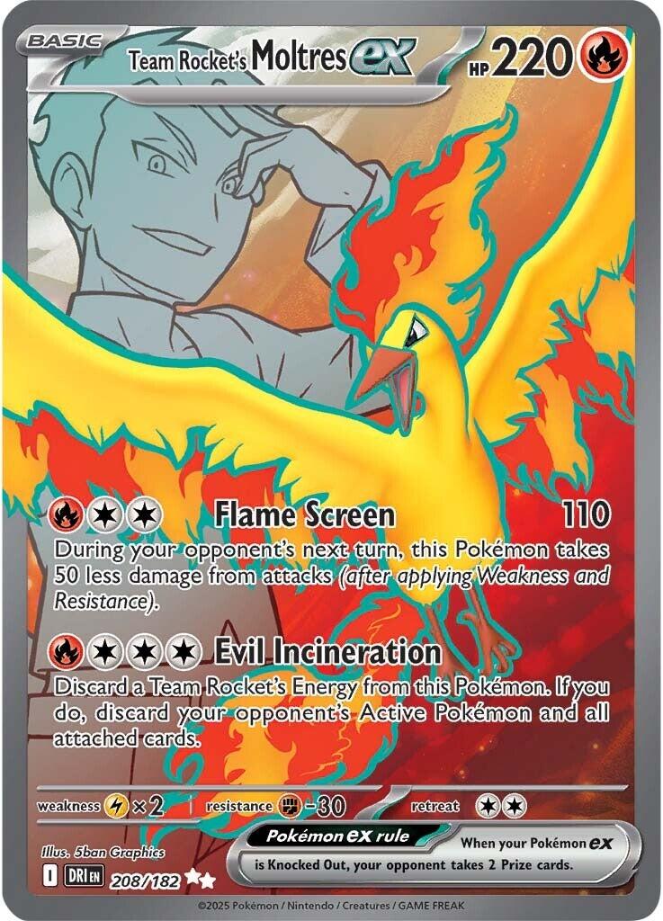 Team Rocket's Moltres ex (208/182) [Scarlet & Violet: Destined Rivals] | GnG Games