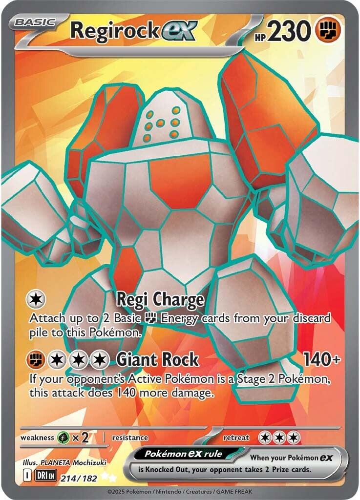 Regirock ex (214/182) [Scarlet & Violet: Destined Rivals] | GnG Games