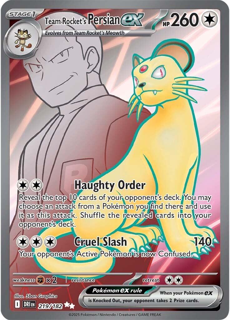 Team Rocket's Persian ex (219/182) [Scarlet & Violet: Destined Rivals] | GnG Games