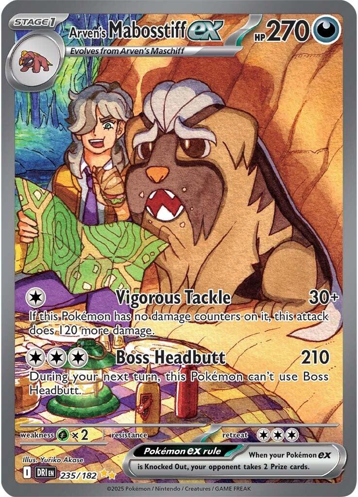 Arven's Mabosstiff ex (235/182) [Scarlet & Violet: Destined Rivals] | GnG Games
