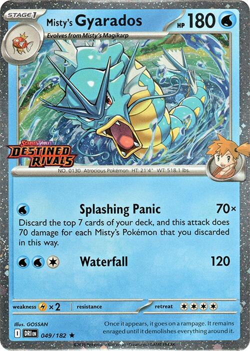 Misty's Gyarados (049/182) (Destined Rivals Stamp) [Scarlet & Violet: Destined Rivals] | GnG Games