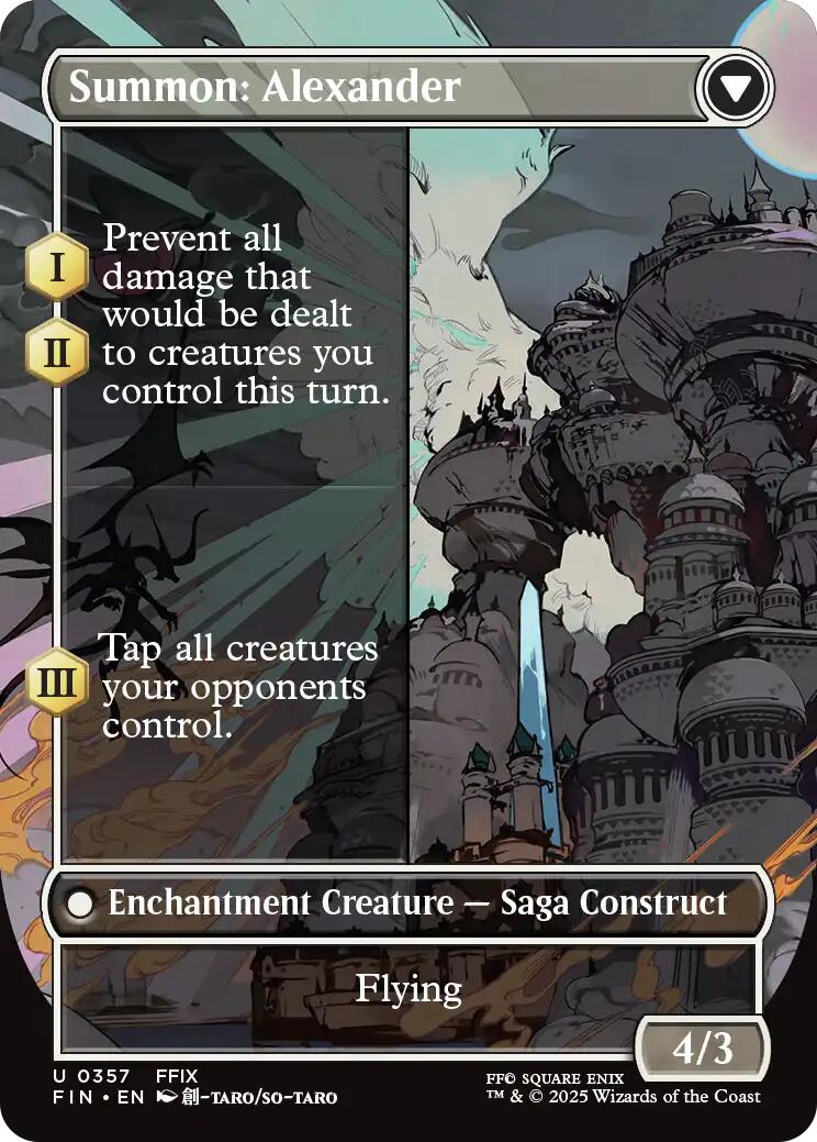 Crystal Fragments // Summon: Alexander (Borderless) [FINAL FANTASY] | GnG Games