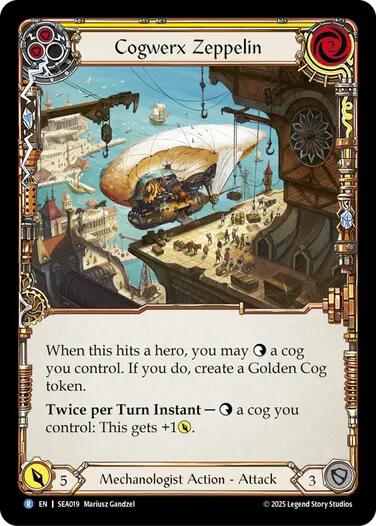 Cogwerx Zeppelin (Yellow) [SEA019] (High Seas) | GnG Games