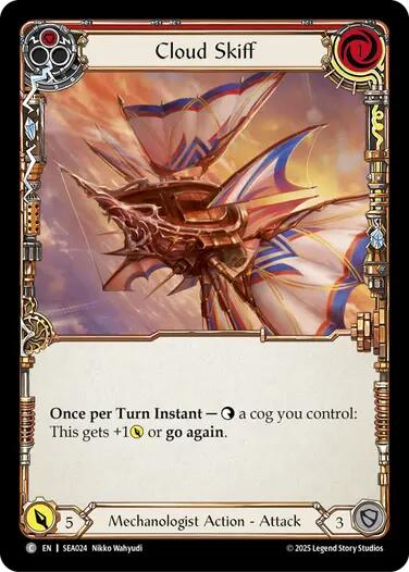 Cloud Skiff (Red) [SEA024] (High Seas)  Rainbow Foil | GnG Games