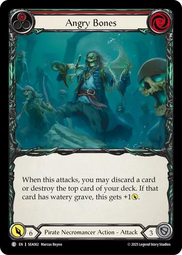 Angry Bones (Red) [SEA062] (High Seas)  Rainbow Foil | GnG Games