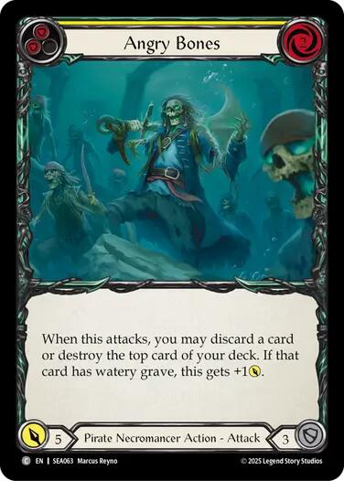 Angry Bones (Yellow) [SEA063] (High Seas)  Rainbow Foil | GnG Games