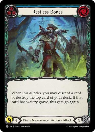 Restless Bones (Blue) [SEA073] (High Seas) | GnG Games