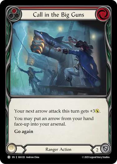 Call in the Big Guns (Red) [SEA120] (High Seas)  Rainbow Foil | GnG Games