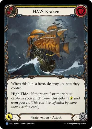 HMS Kraken [SEA135] (High Seas)  Rainbow Foil | GnG Games
