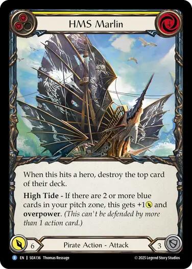 HMS Marlin [SEA136] (High Seas)  Rainbow Foil | GnG Games