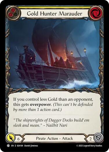Gold Hunter Marauder [SEA164] (High Seas)  Rainbow Foil | GnG Games