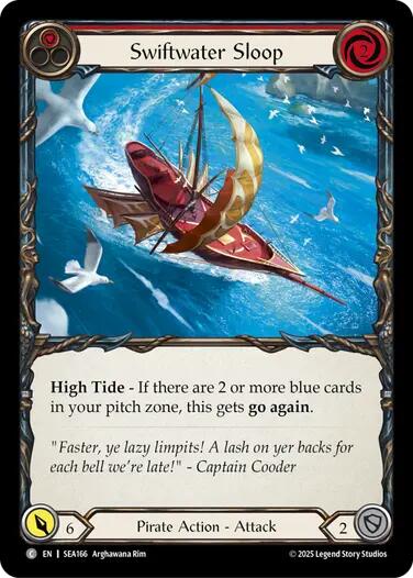 Swiftwater Sloop (Red) [SEA166] (High Seas) | GnG Games