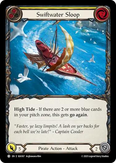 Swiftwater Sloop (Yellow) [SEA167] (High Seas) | GnG Games