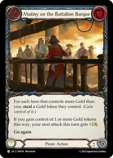 Mutiny on the Battalion Barque [SEA176] (High Seas)  Rainbow Foil | GnG Games
