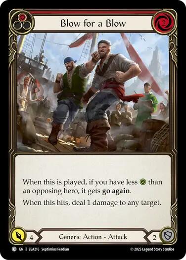 Blow for a Blow [SEA216] (High Seas)  Rainbow Foil | GnG Games