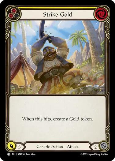 Strike Gold (Yellow) [SEA230] (High Seas)  Rainbow Foil | GnG Games