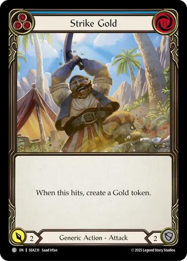 Strike Gold (Blue) [SEA231] (High Seas)  Rainbow Foil | GnG Games