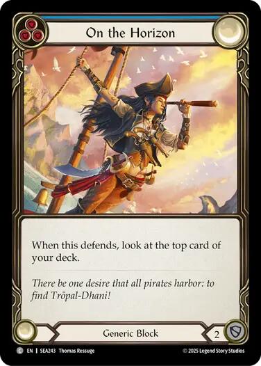 On the Horizon (Blue) [SEA243] (High Seas)  Rainbow Foil | GnG Games