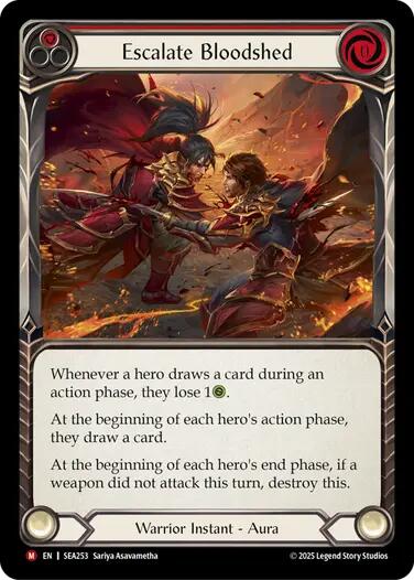 Escalate Bloodshed [SEA253] (High Seas)  Rainbow Foil | GnG Games