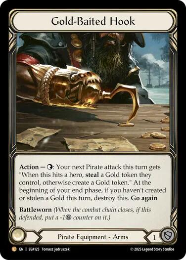 Gold-Baited Hook (Treasure) [SEA125] (High Seas)  Cold Foil | GnG Games