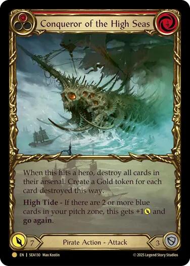 Conqueror of the High Seas (Treasure) [SEA130] (High Seas)  Cold Foil | GnG Games