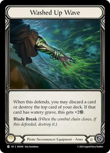 Washed Up Wave (Treasure) [SEA046] (High Seas)  Cold Foil | GnG Games
