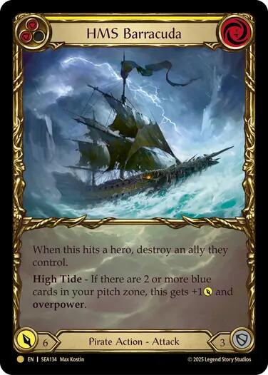 HMS Barracuda (Treasure) [SEA134] (High Seas)  Cold Foil | GnG Games