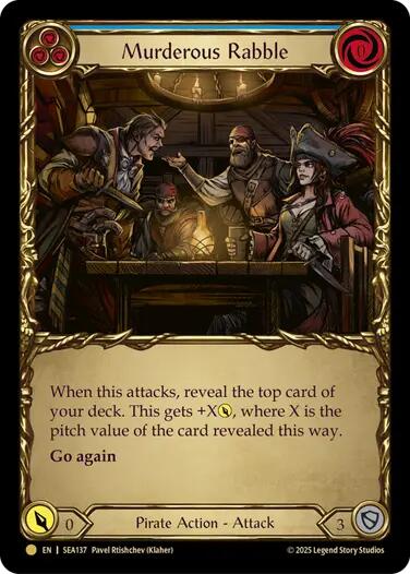 Murderous Rabble (Treasure) [SEA137] (High Seas)  Cold Foil | GnG Games
