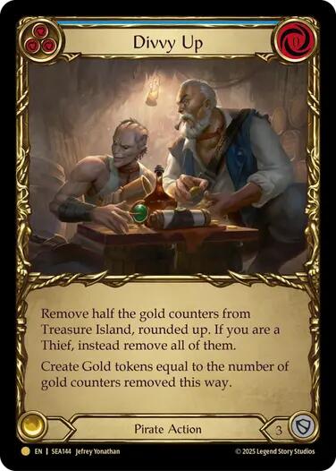 Divvy Up (Treasure) [SEA144] (High Seas)  Cold Foil | GnG Games