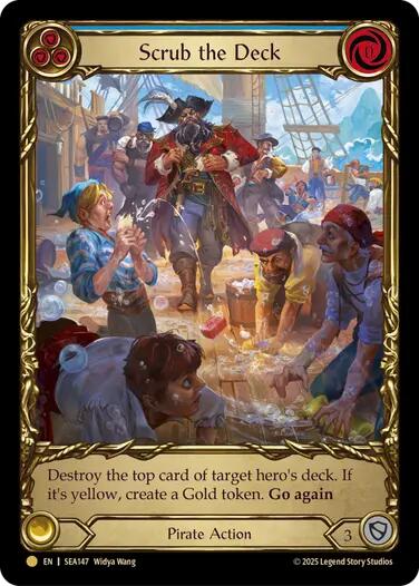 Scrub the Deck (Treasure) [SEA147] (High Seas)  Cold Foil | GnG Games