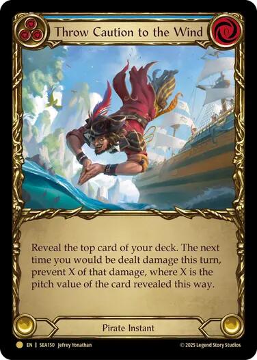 Throw Caution to the Wind (Treasure) [SEA150] (High Seas)  Cold Foil | GnG Games