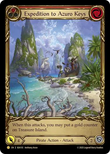 Expedition to Azuro Keys (Treasure) [SEA155] (High Seas)  Cold Foil | GnG Games