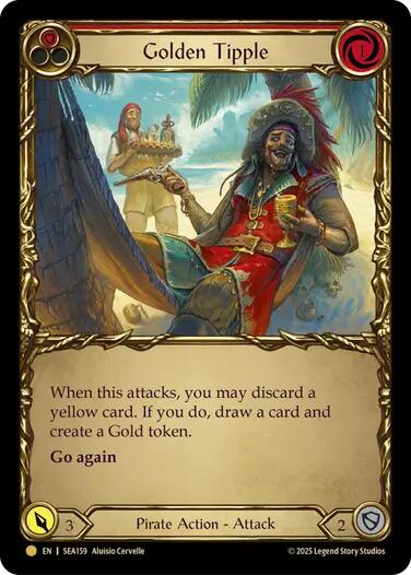 Golden Tipple (Red) (Treasure) [SEA159] (High Seas)  Cold Foil | GnG Games