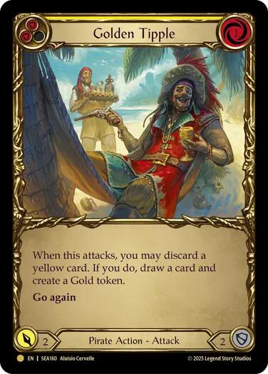 Golden Tipple (Yellow) (Treasure) [SEA160] (High Seas)  Cold Foil | GnG Games